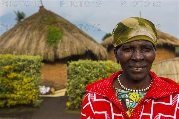 Friendly older woman at a ceremony of former poachers