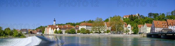 Old town of Landsberg am Lech with Lechwehr