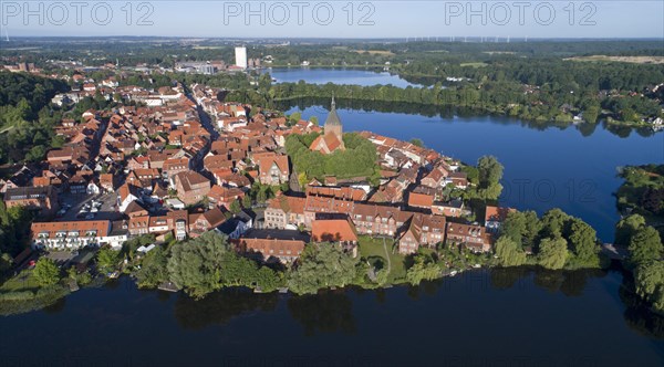 Aerial view of the old town
