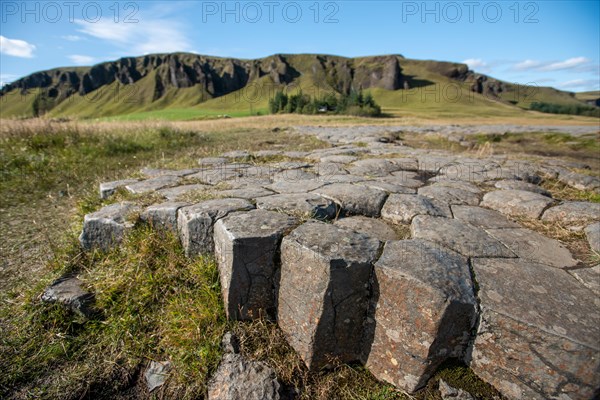 Glacier-carved basalt columns