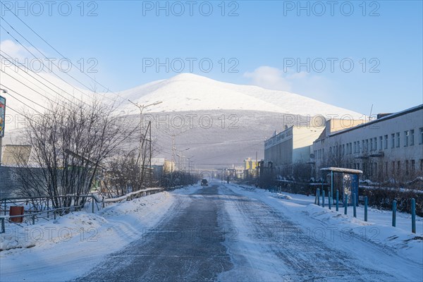 Mining town Ust-Nera. Road of Bones