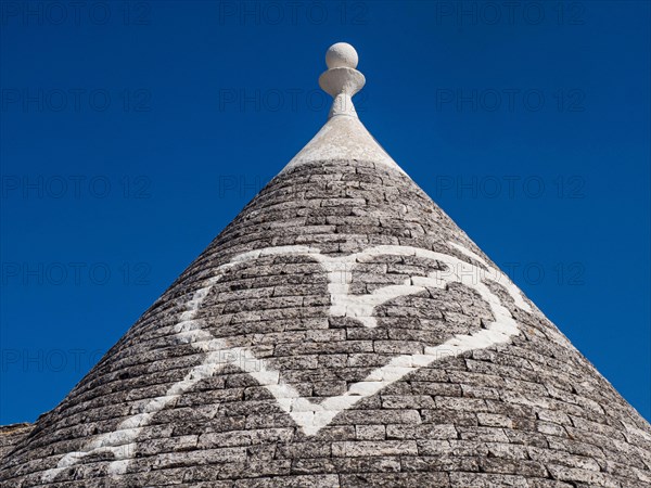 Round slate roof with heart