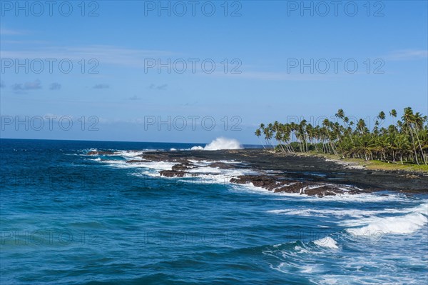 Rocky south coast near the Alofaaga blowholes on the south of SavaiÂ´i