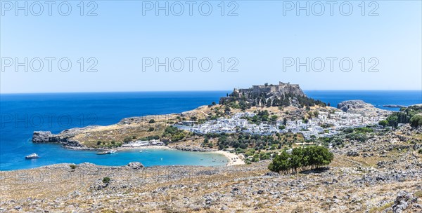 View of the Acropolis of Lindos