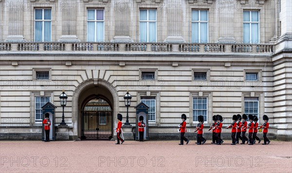 Guards of the Royal Guard with bearskin cap