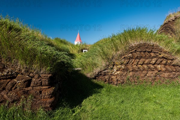 Grass sod houses