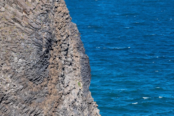 Basalt formations by the sea