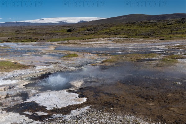 High temperature area or geothermal area Hveravellir