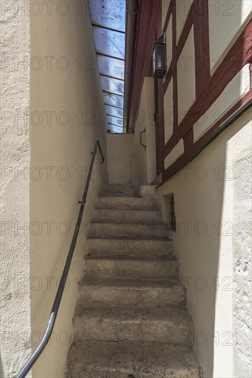 Staircase to the synagogue in the Judenhof