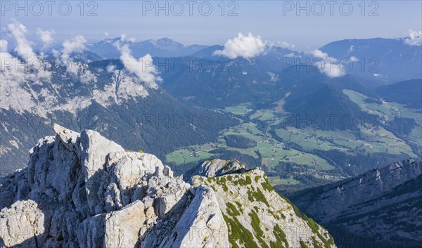 View into the valley on the way to the Hochkalter