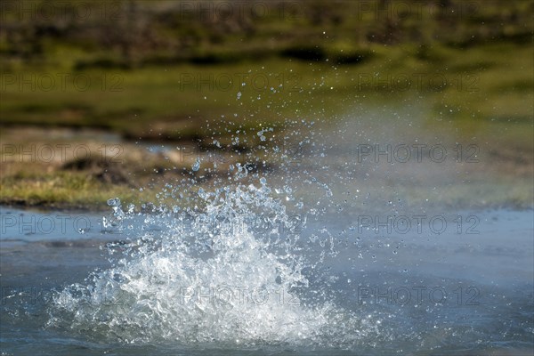 Spouting water