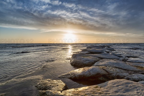 Sunset over the sea