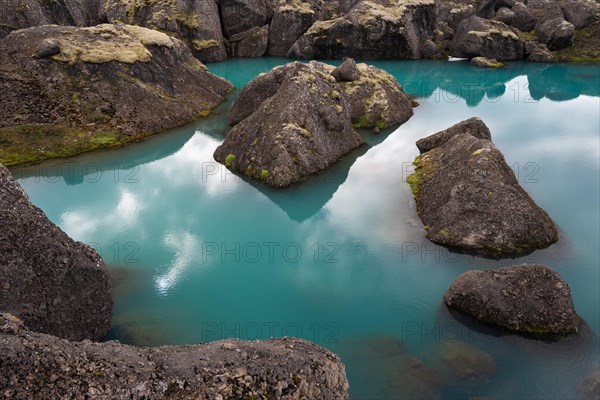 Turquoise water basin