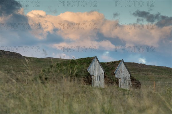 Horse stable and tool shed in original peat construction