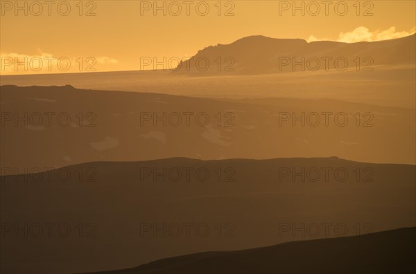 Langjoekull in the evening light