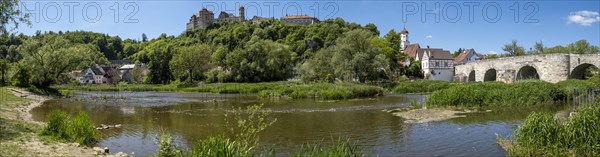 River Woernitz and Harburg Castle