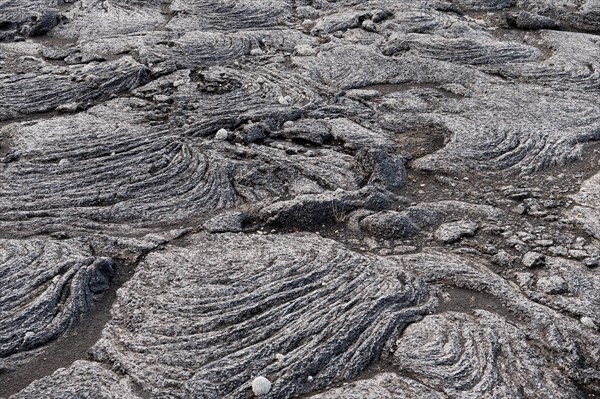 Solidified lava