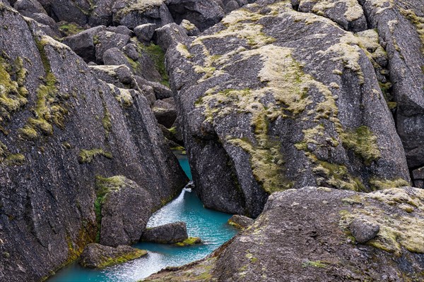 Turquoise water basin