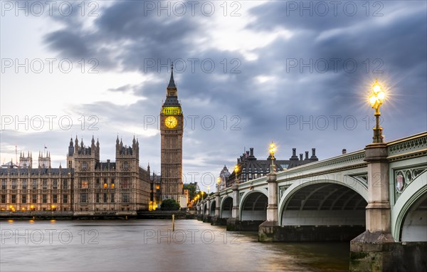 Westminster Bridge with Thames