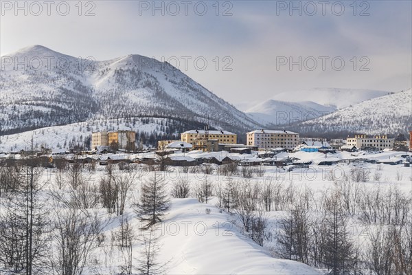 Abandoned mining town along the Road of Bones