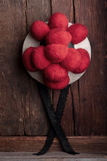 Original Black Forest Bollen hat of the unmarried girls