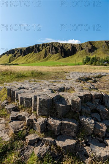 Glacier-carved basalt columns