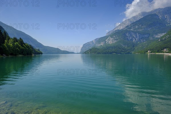 Molveno with Molveno lake