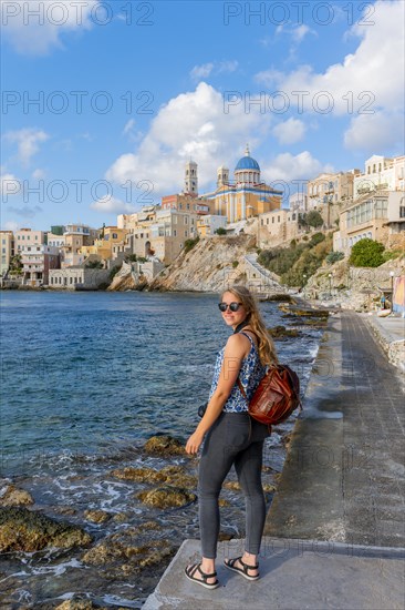 Young tourist by the sea