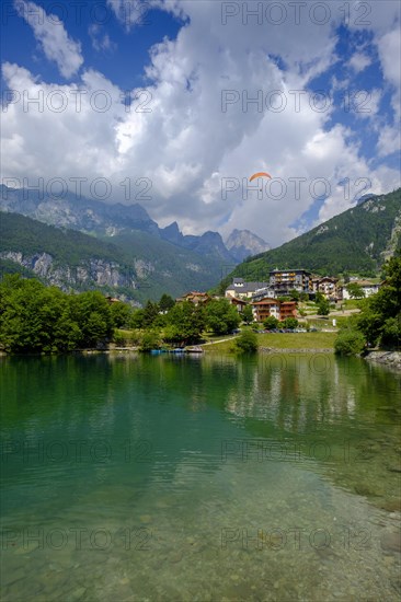 Molveno with Lake Molveno