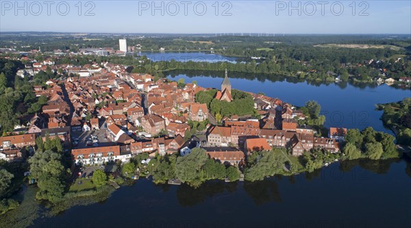 Aerial view of the old town