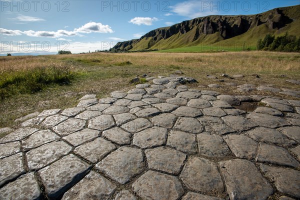 Glacier-carved basalt columns