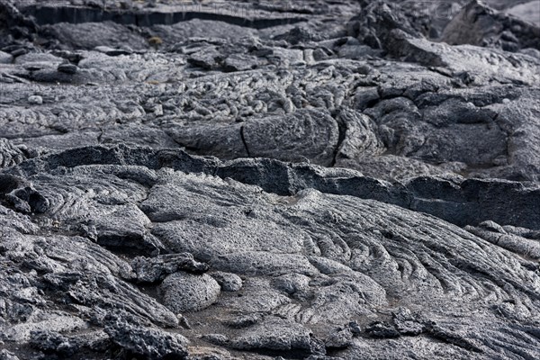 Solidified lava