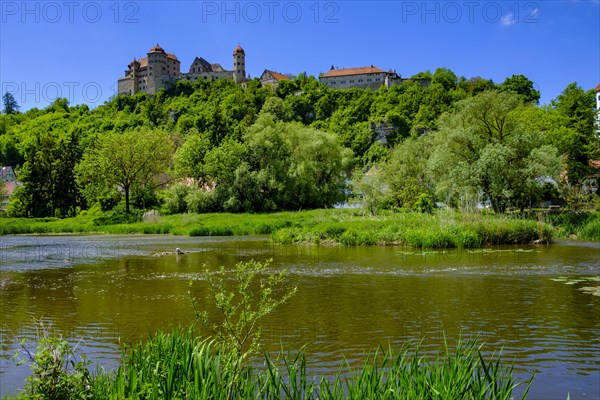 River Woernitz and Harburg Castle