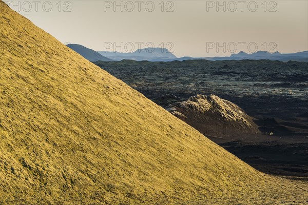 Moss-covered Laki crater or Lakagigar