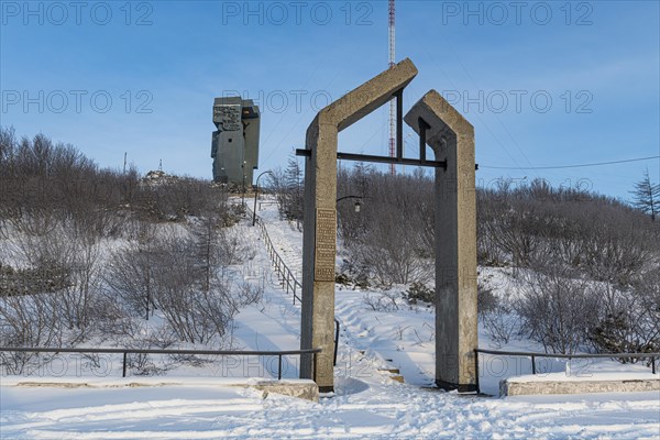 Mask of Sorrow commemorating the many prisoners who suffered and died in the Gulag prison camps