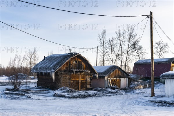 Coal dusted snow