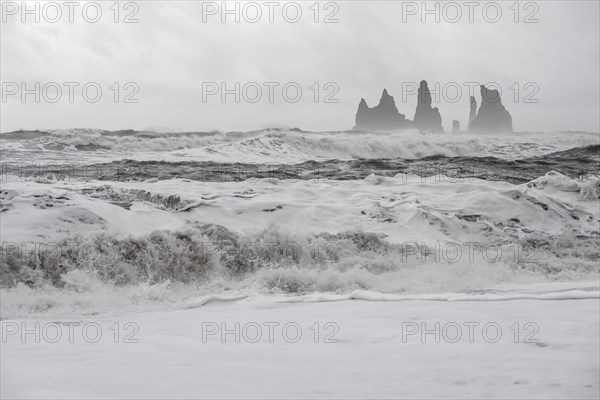 Storm with strong surf