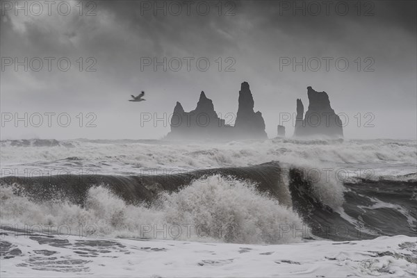 Storm with strong surf