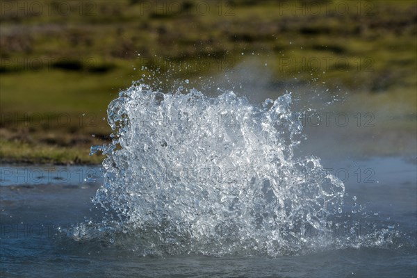 Spouting water