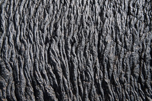 Solidified lava