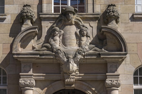 Detail of the entrance portal of the Wilhelmspost