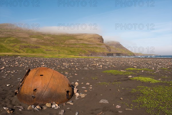 Rusting bomb from the second world war