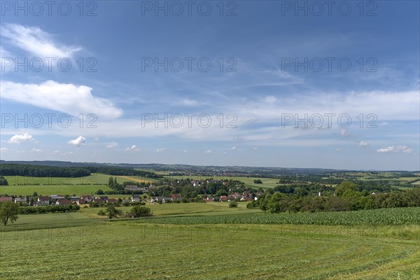 Landscape with Franconian villages