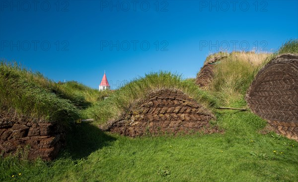 Grass sod houses