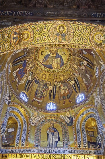 Altar room of the Cappella Palatina in the Palazzo dei Normannni also Palazzo Reale