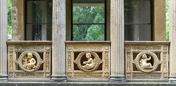 Ornaments on the Villa Illaire in Sanssouci Palace Park