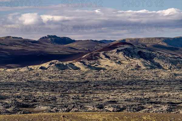 Moss-covered Laki crater or Lakagigar