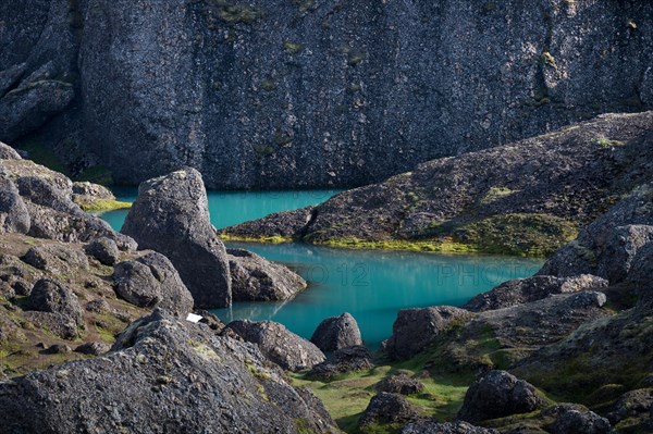 Turquoise water basin