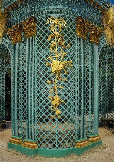 Western lattice pavilion at Sanssouci Palace in Potsdam