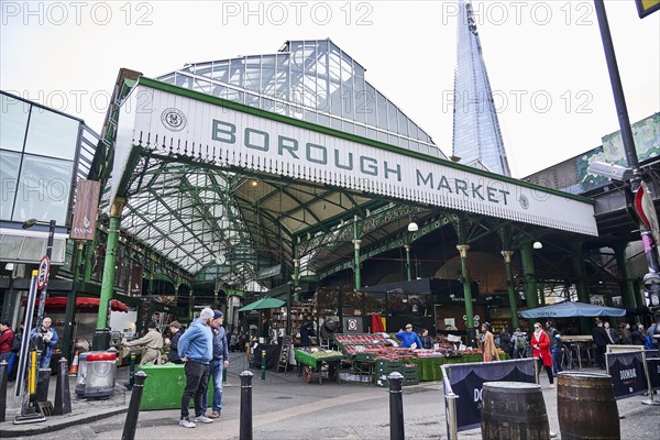 Hall Borough Market with Shard